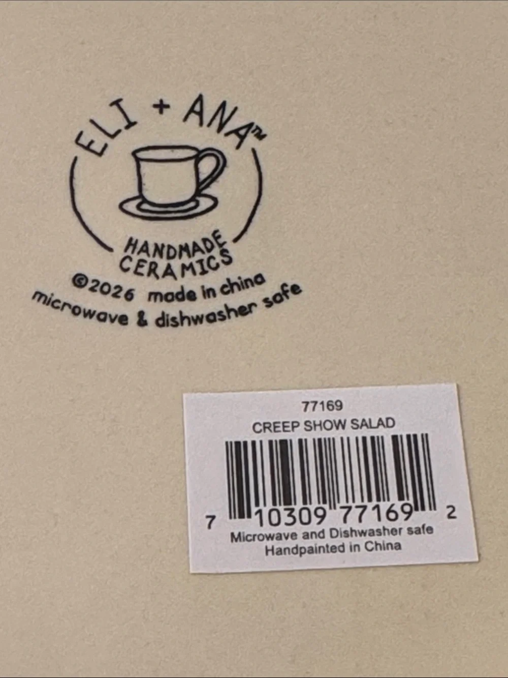 ELI + ANA 2026 Halloween Creep Show Salad Plates - Set of 4